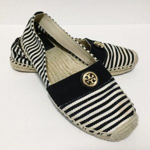 Tory Burch Striped Espadrilles Size 9